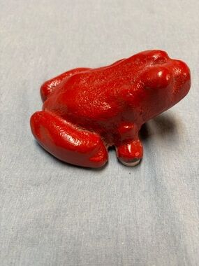 Vintage cast iron frog